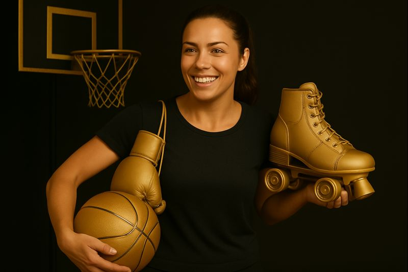 az aktívan töltött szabadidő eszközeinek gyűjteménye kicsiknek és nagyoknak