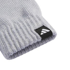 adidas KB7340 sapka és kesztyű szett, szürke, gyári termékkép.