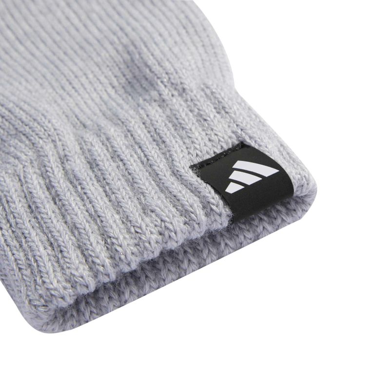 adidas KB7340 sapka és kesztyű szett, szürke, gyári termékkép.