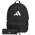adidas Classic JI8081 hátizsák tolltartóval, fekete, gyári termékkép.