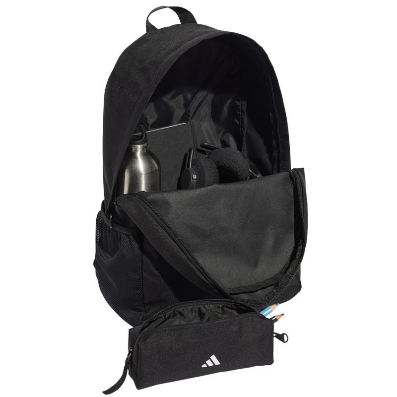 adidas Classic JI8081 hátizsák tolltartóval, fekete, gyári termékkép.