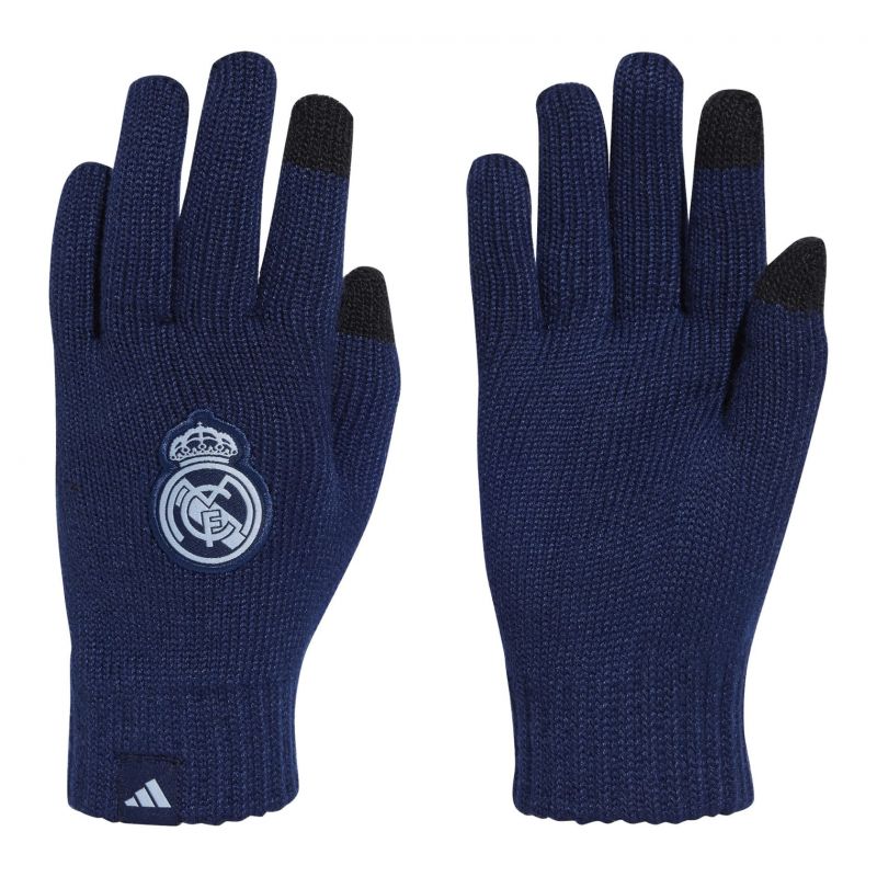 adidas Real Madrid IY0459 férfi kesztyű, sötétkék, gyári termékkép.