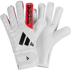 Fehér-piros adidas Copa GL Club Junior KA7808 kapuskesztyűpár, kézhát és tenyér együtt