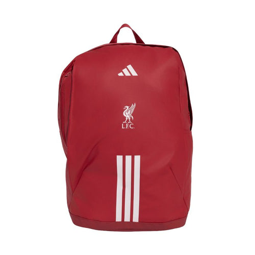 adidas Liverpool FC KQ5145 piros hátizsák klubcímerrel és fehér csíkokkal