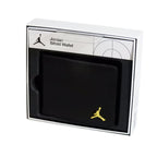 Air Jordan Jumpman Ingot MA0819-023 bőr pénztárca, fekete, gyári termékkép.