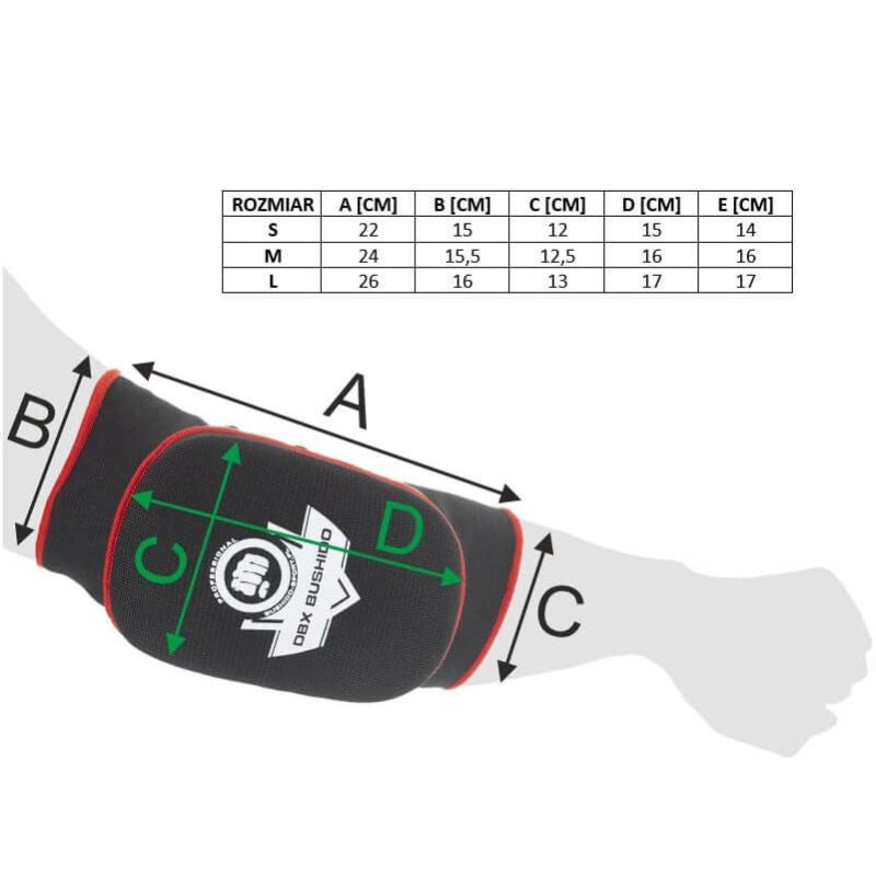 DBX Bushido ARP-2106 rugalmas könyöktámaszok, 2 db, gyári termékkép.