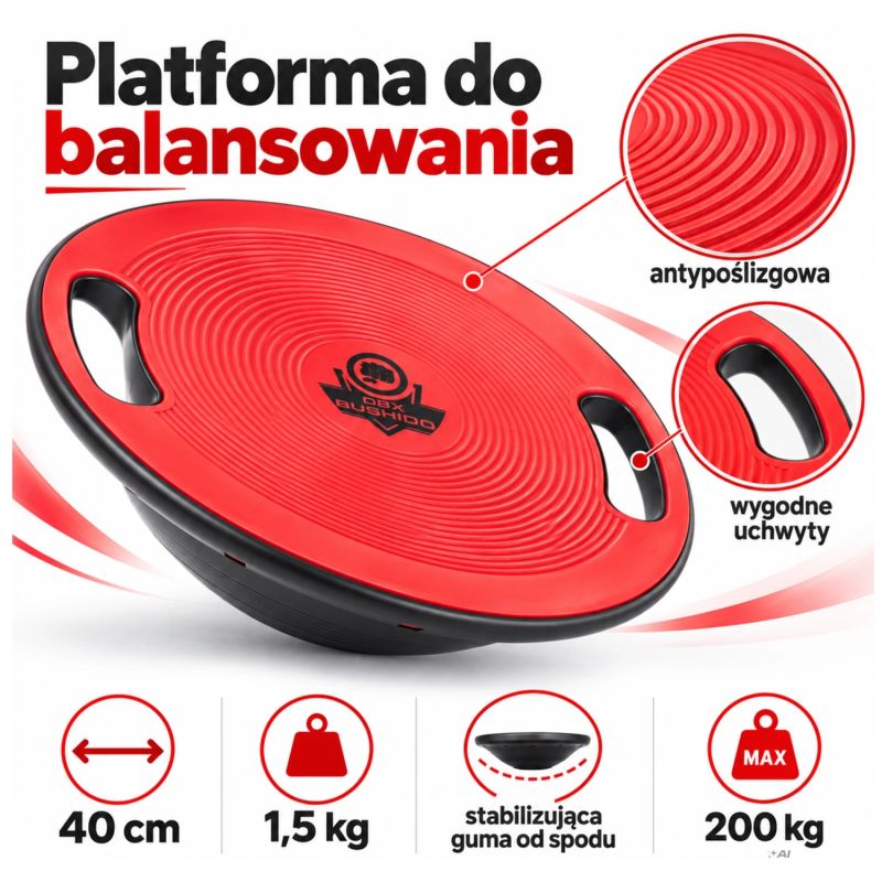 DBX Bushido V1 egyensúlyfejlesztő platform, 40 cm, gyári termékkép.