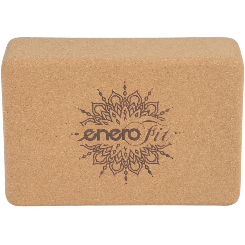 Enero Fit parafa jógatégla, 23 × 14,5 × 7,5 cm. Parafaanyag. 3. gyári termékfotó.