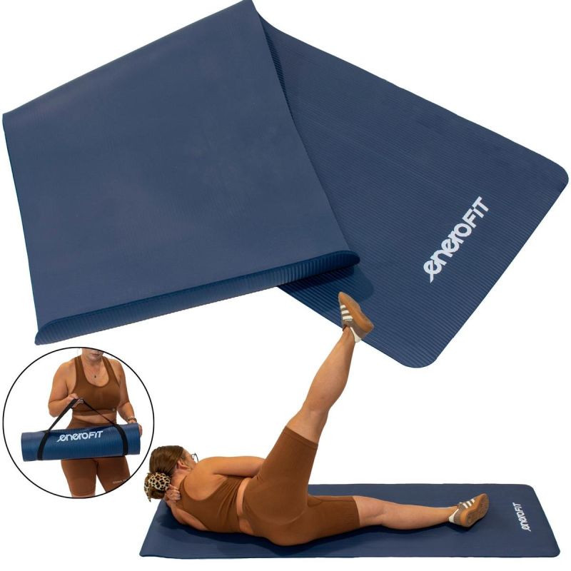 Enero Fit NBR fitneszszőnyeg hordtokkal, 183 × 60 cm, 10 mm. NBR hab. 1. gyári termékfotó.