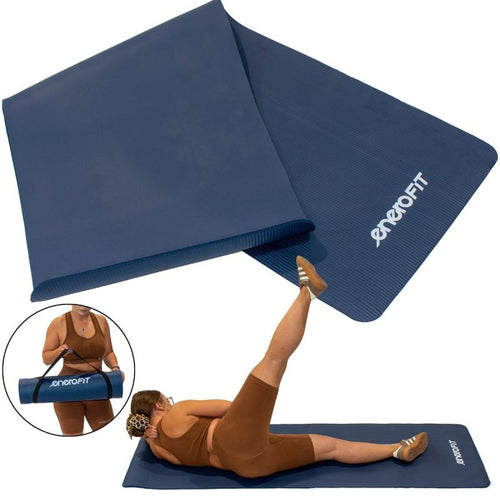 Enero Fit NBR fitneszszőnyeg hordtokkal, 183 × 60 cm, 10 mm. NBR hab. 1. gyári termékfotó.