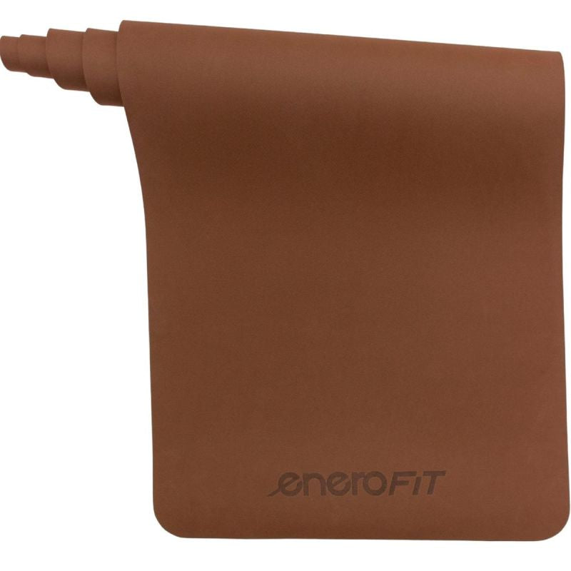 Enero Fit barna TPE jógaszőnyeg, 183 × 61 cm, 4 mm. TPE anyag. 3. gyári termékfotó.