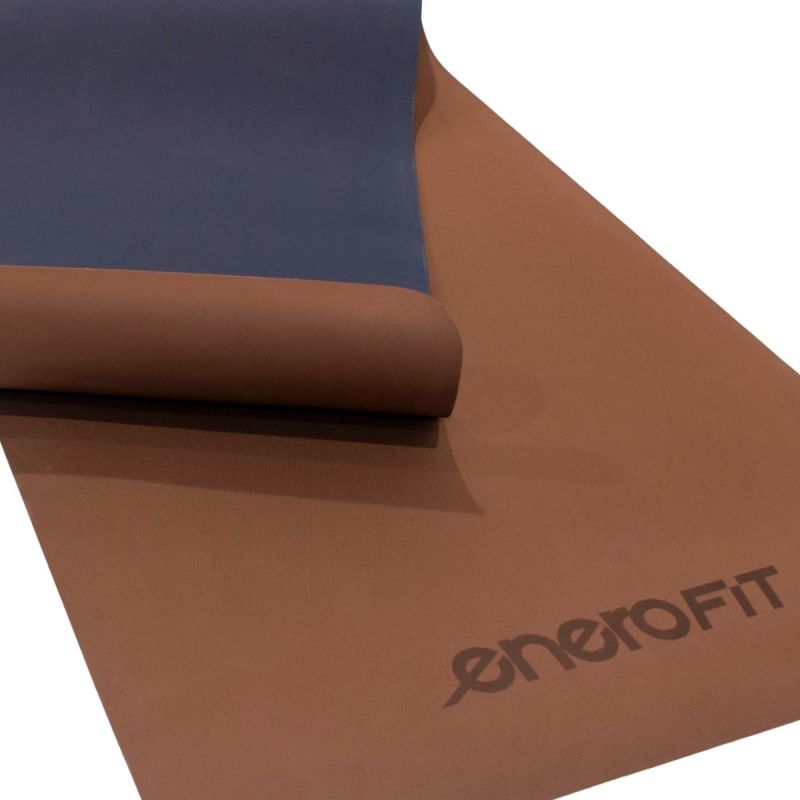 Enero Fit barna TPE jógaszőnyeg, 183 × 61 cm, 4 mm. TPE anyag. 4. gyári termékfotó.