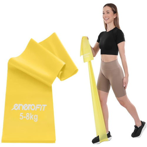 Enero Fit latex pilates szalag, 200 × 15 cm. Latexanyag. 1. gyári termékfotó.