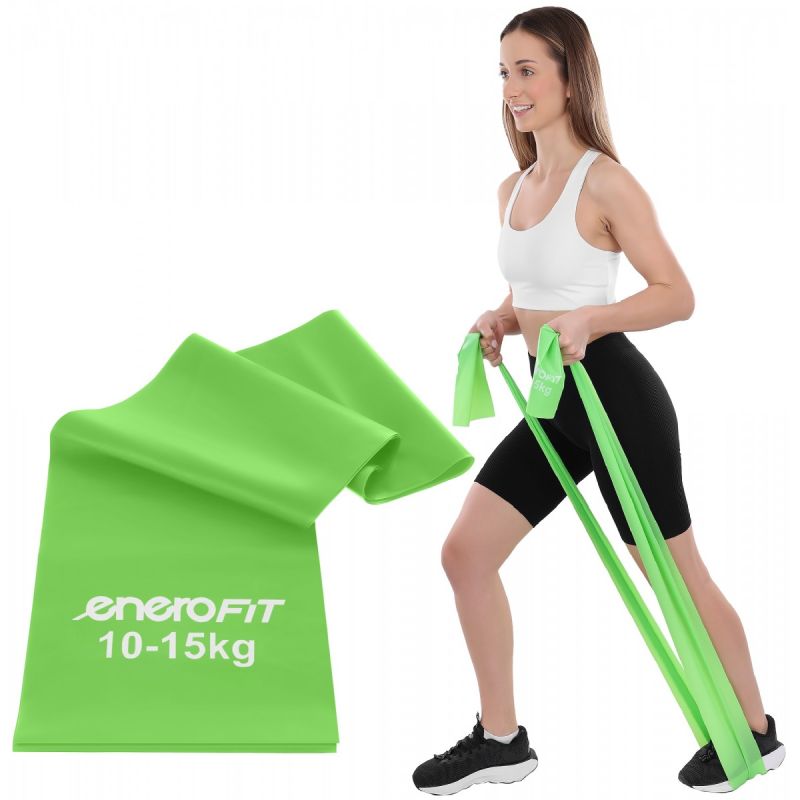 Enero Fit latex pilates szalag, 200 × 15 cm. Latexanyag. 28. gyári termékfotó.