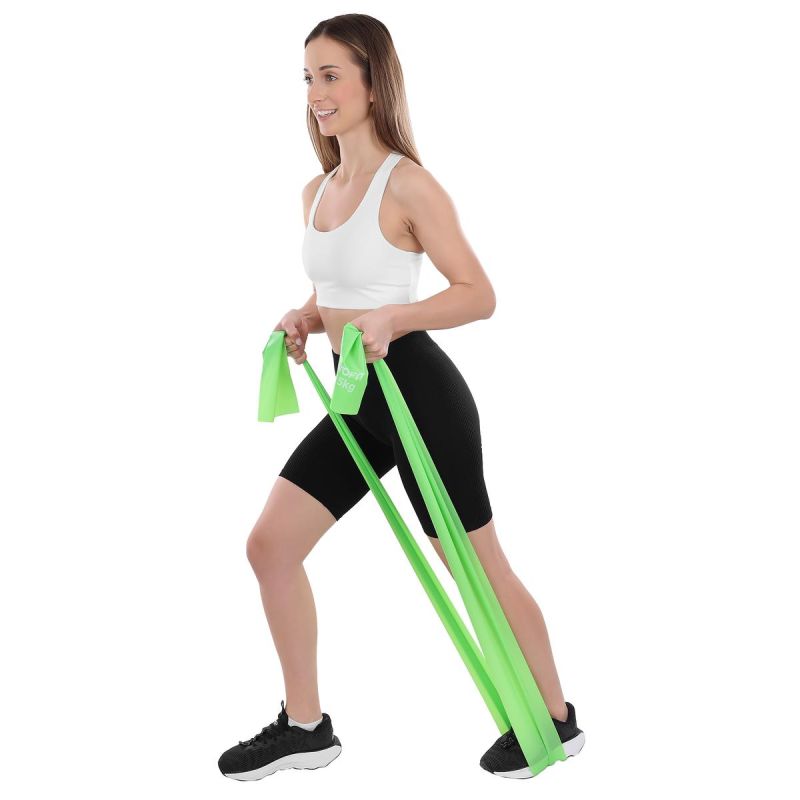 Enero Fit latex pilates szalag, 200 × 15 cm. Latexanyag. 38. gyári termékfotó.
