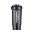 Eurosport Nutrition shaker, fekete, gyári termékkép.