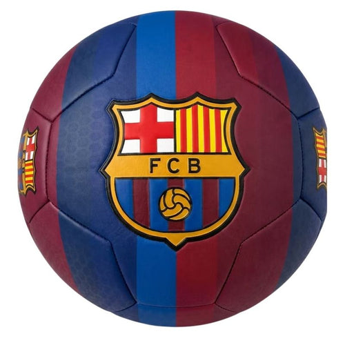 FC Barcelona BB1072 bordó-sötétkék focilabda nagy klubcímerrel