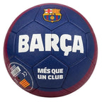 A BB1072 focilabda sötétkék oldala BARÇA és MÉS QUE UN CLUB felirattal