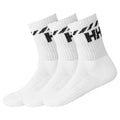 Helly Hansen Cotton Sport 67479 001 zokni, 3 pár, fehér, gyári termékkép.
