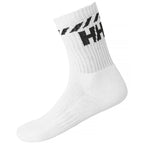 Helly Hansen Cotton Sport 67479 001 zokni, 3 pár, fehér, gyári termékkép.