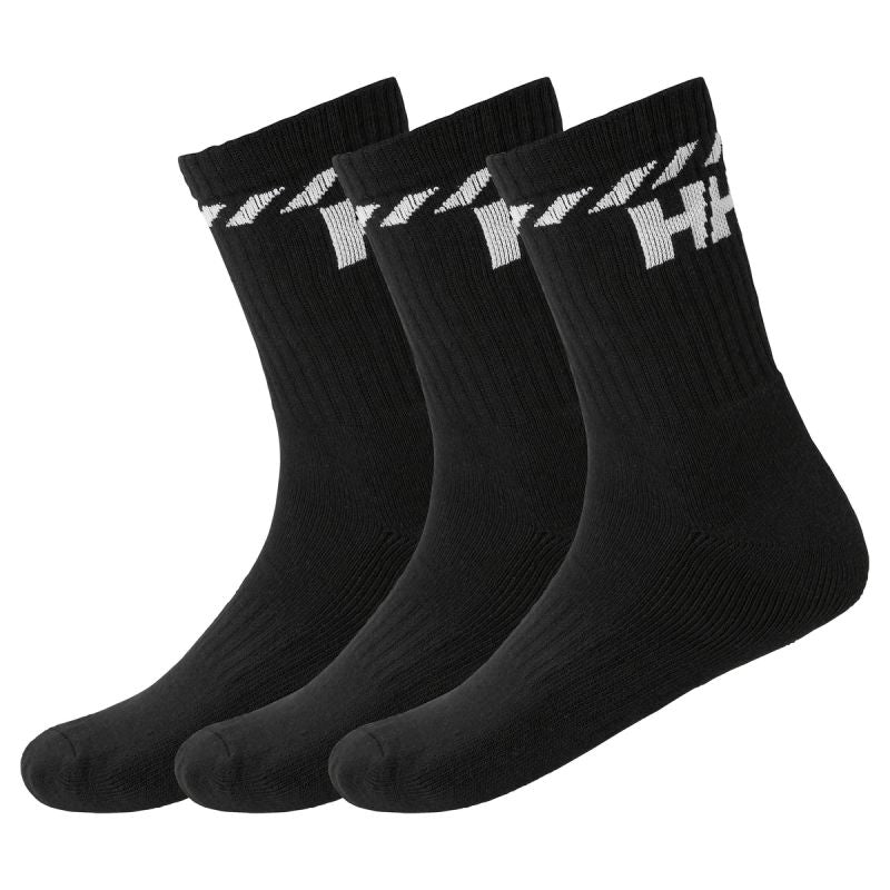 Helly Hansen COTTON SPORT 3PK 67479 990 zokni, fekete, gyári termékkép.
