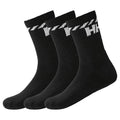Helly Hansen COTTON SPORT 3PK 67479 990 zokni, fekete, gyári termékkép.