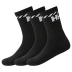 Helly Hansen COTTON SPORT 3PK 67479 990 zokni, fekete, gyári termékkép.