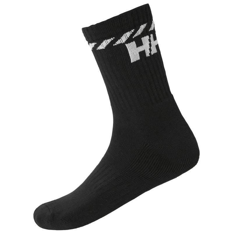 Helly Hansen COTTON SPORT 3PK 67479 990 zokni, fekete, gyári termékkép.