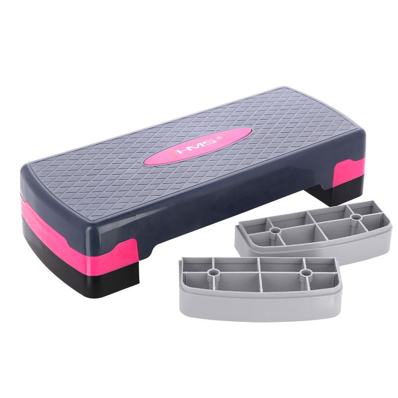 HMS AS002 aerobik step pad. Lapos, emelt platform fellépéses aerobikgyakorlatokhoz. 4. gyári termékfotó.