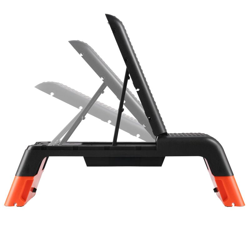 HMS AS009 PRO állítható step pad edzőpad funkcióval. Lapos, emelt platform fellépéses aerobikgyakorlatokhoz. 5. gyári termékfotó.