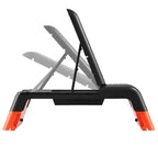 HMS AS009 PRO állítható step pad edzőpad funkcióval. Lapos, emelt platform fellépéses aerobikgyakorlatokhoz. 5. gyári termékfotó.