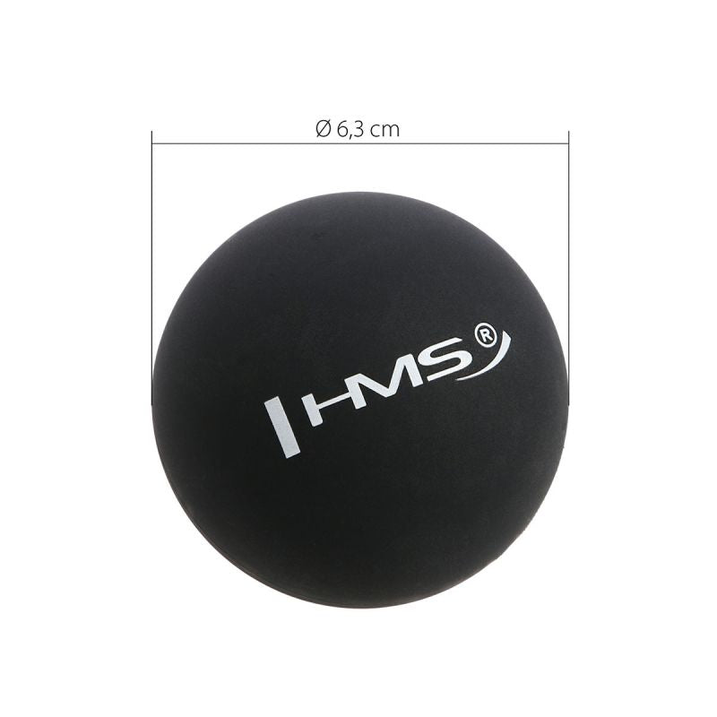 HMS BLC01 szilikon lacrosse masszázslabda, 6,5 cm, gyári termékkép.