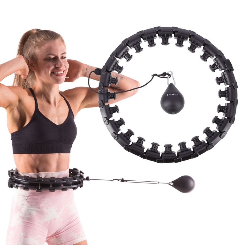 HMS HHW01 súlyozott hullahoppkarika. Karikás fitneszeszköz ritmikus csípő- és törzsmozgáshoz. 16. gyári termékfotó.