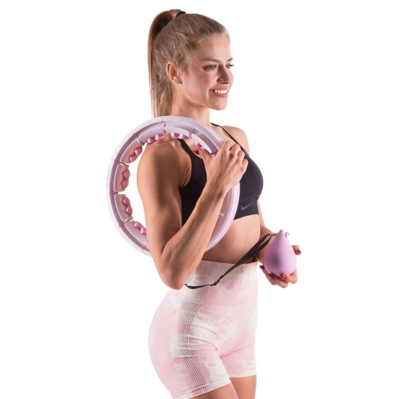 HMS HHW06 súlyozott hullahoppkarika számlálóval. Karikás fitneszeszköz ritmikus csípő- és törzsmozgáshoz. 5. gyári termékfotó.