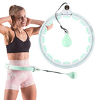 HMS HHW06 súlyozott hullahoppkarika számlálóval. Karikás fitneszeszköz ritmikus csípő- és törzsmozgáshoz. 17. gyári termékfotó.