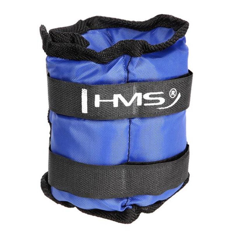 HMS OB03 boka- és csuklósúly, 2 × 1,5 kg. Pánttal rögzíthető, puha borítású súlykészlet. 4. gyári termékfotó.