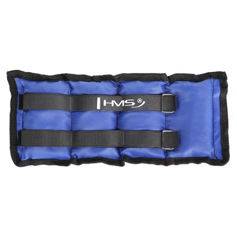 HMS OB03 boka- és csuklósúly, 2 × 1,5 kg. Pánttal rögzíthető, puha borítású súlykészlet. 6. gyári termékfotó.