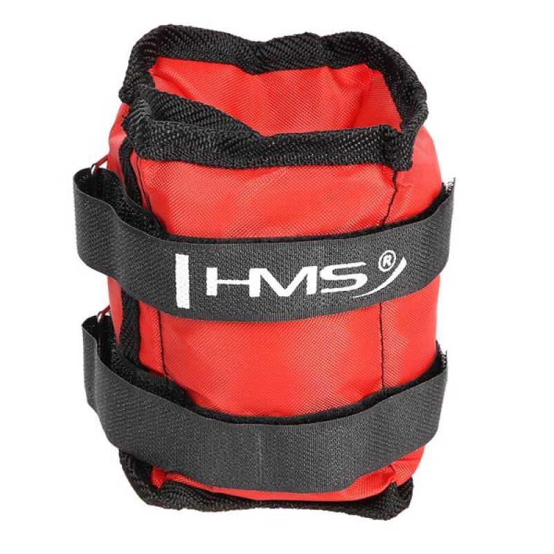HMS OB03 boka- és csuklósúly, 2 × 1,5 kg. Pánttal rögzíthető, puha borítású súlykészlet. 13. gyári termékfotó.