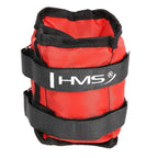 HMS OB03 boka- és csuklósúly, 2 × 1,5 kg. Pánttal rögzíthető, puha borítású súlykészlet. 13. gyári termékfotó.