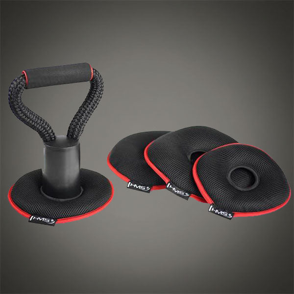 iFitCore állítható puha kézi súlyzó alkatrészei, levehető párnázott súlytárcsák és markolat