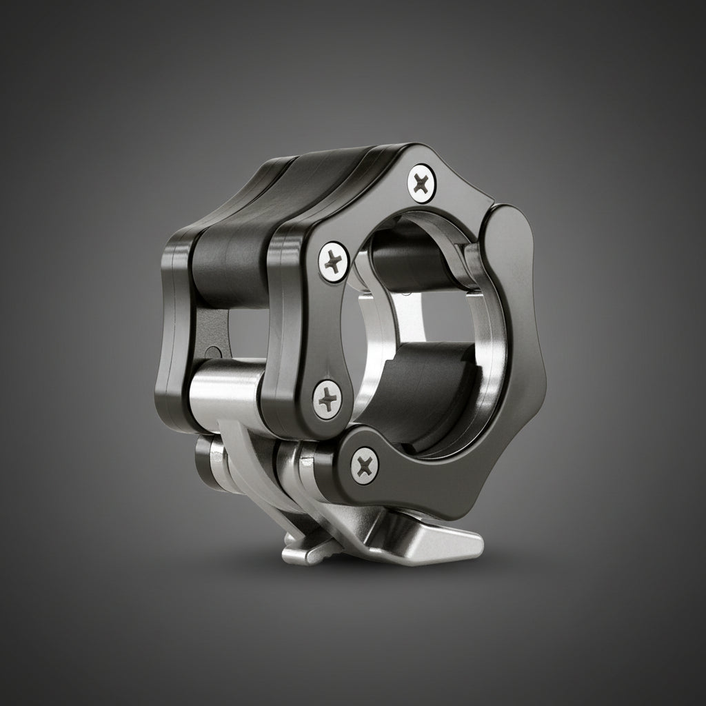 Alligátor típusú súlyzórúd bilincs belső betéttel, olimpiai rudakhoz