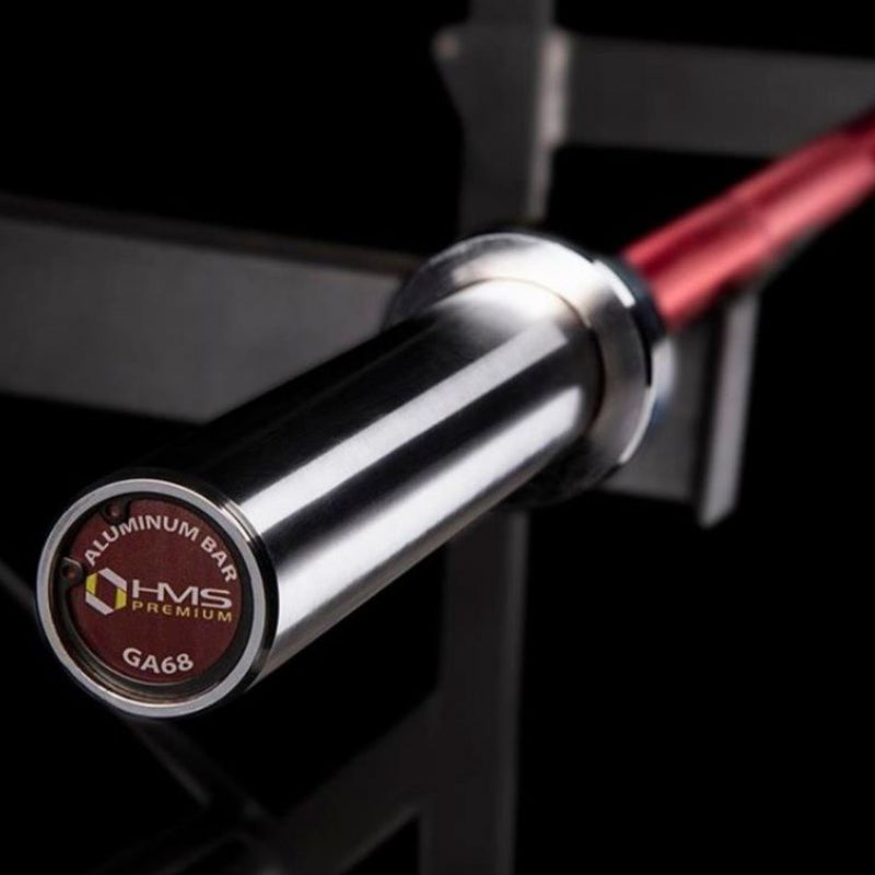 Piros alumínium súlyemelő rúd végrész HMS prémium kivitelben