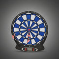 Enero elektromos darts tábla hálózati adapterrel, 6 db soft tip nyíllal és 27 beépített játékkal kék-fehér színben