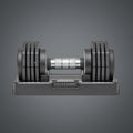iFitCore Half Human 25 kg állítható kézisúlyzó talppal, modern gyors súlyválasztó rendszerrel