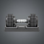iFitCore Half Human 25 kg állítható kézisúlyzó talppal, modern gyors súlyválasztó rendszerrel