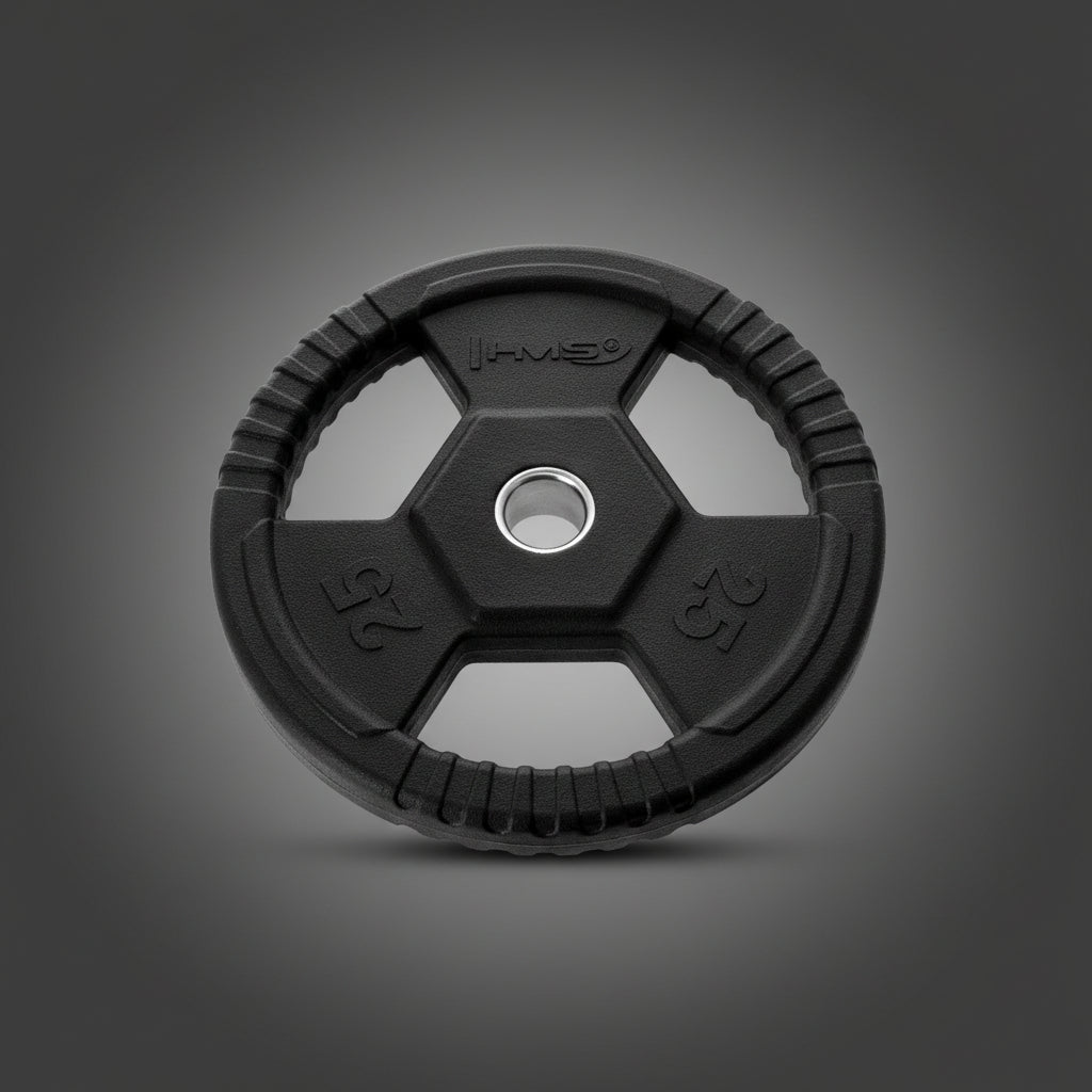HMS 25 kg-os fogantyús súlytárcsa otthoni és edzőtermi használatra