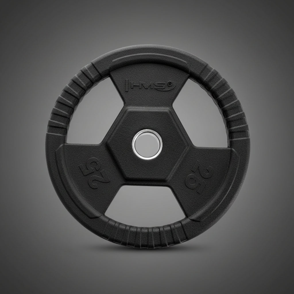 HMS 25 kg-os fogantyús súlytárcsa rudas és erőnléti edzésekhez
