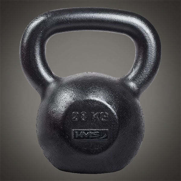 HMS 28 kg-os öntöttvas kettlebell haladó funkcionális és erőnléti edzésekhez
