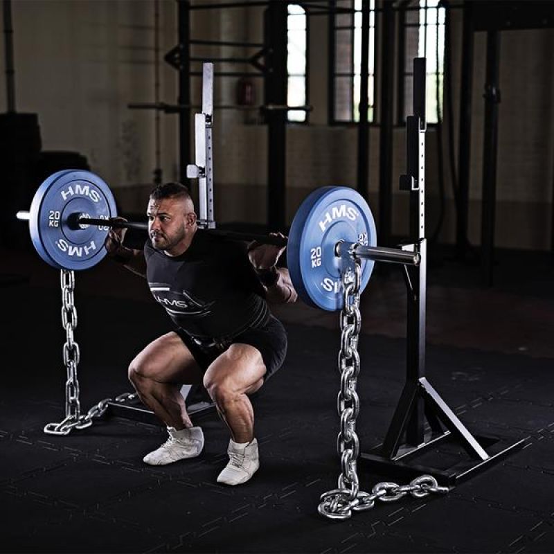 HMS CBR05 olimpiai bumper súlytárcsák edzés közben, ideálisak cross traininghez és erőemeléshez