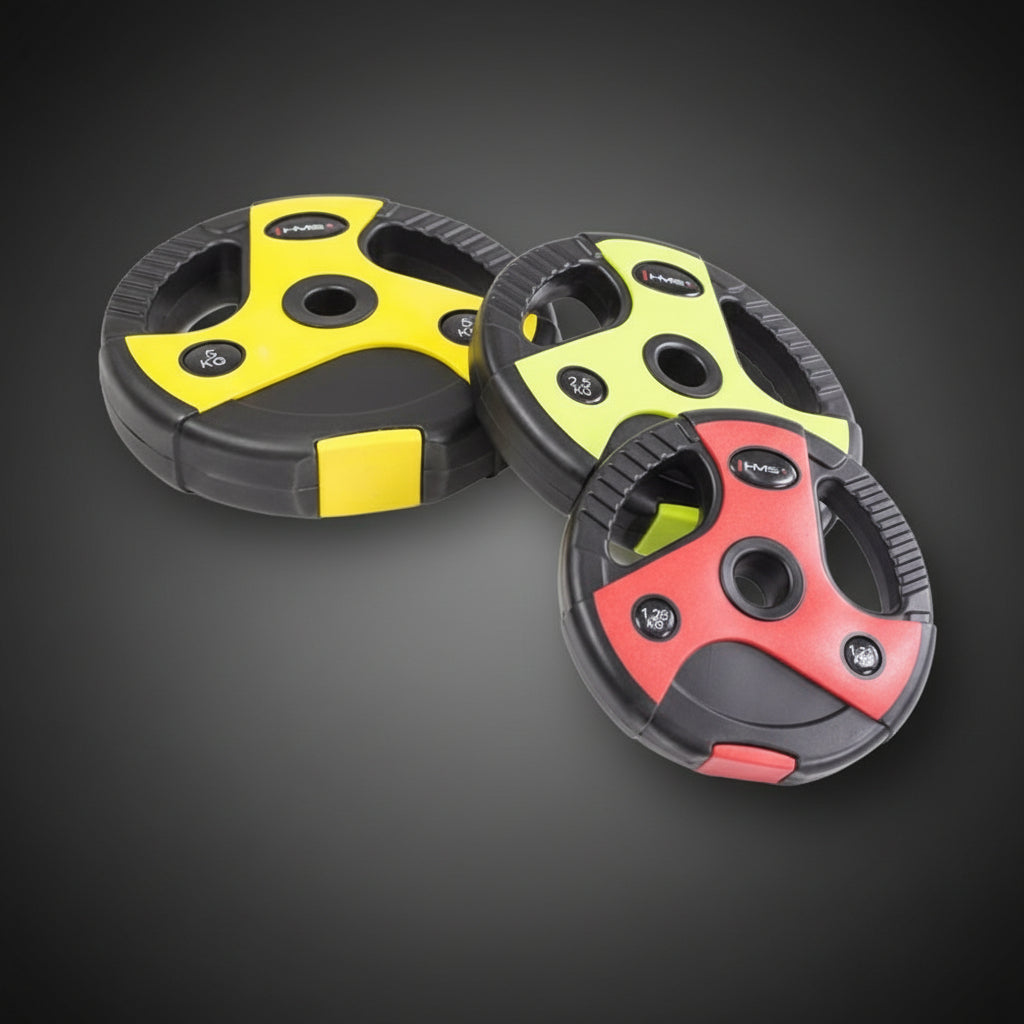 HMS színes súlytárcsa készlet edzéshez